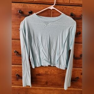 PINK Victoria's Secret Light Blue Long Sleeve Top